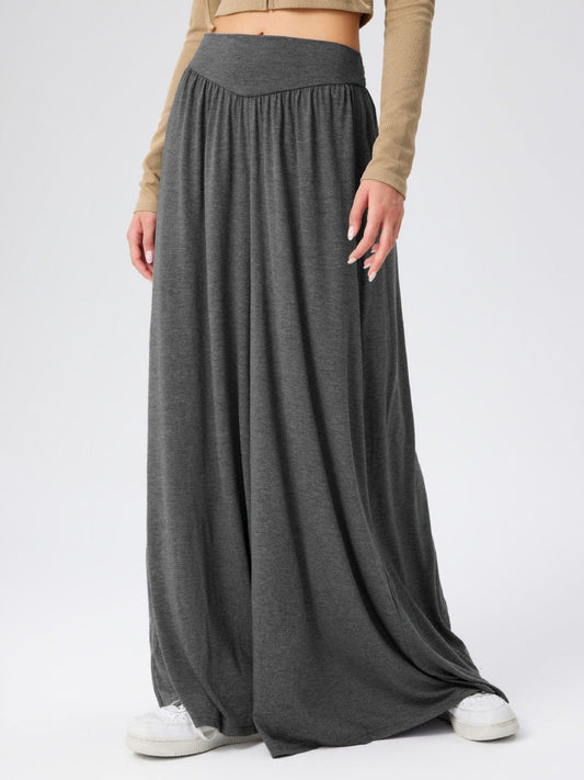 High Waist Wide Leg Pants - Trendsi