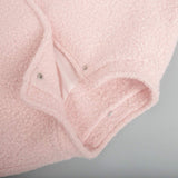 Double Take Plush Mock Neck Snap Down Jacket with Pockets - Trendsi - Flyclothing LLC