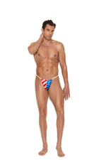 Elegant Memories Stars And Stripes Men's G-String Pouch 82443