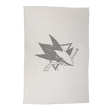 San Jose Sharks Oversized Logo Sublimated Sweatshirt Blanket - Logo Brands - Flyclothing LLC