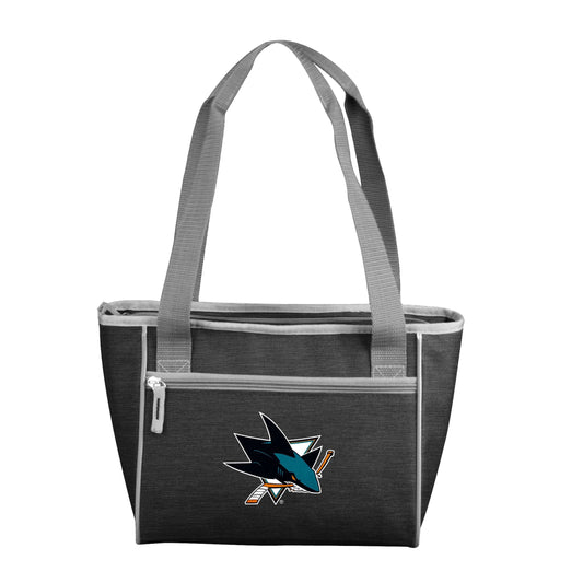 San Jose Sharks Crosshatch 16 Can Cooler Tote - Logo Brands - Flyclothing LLC