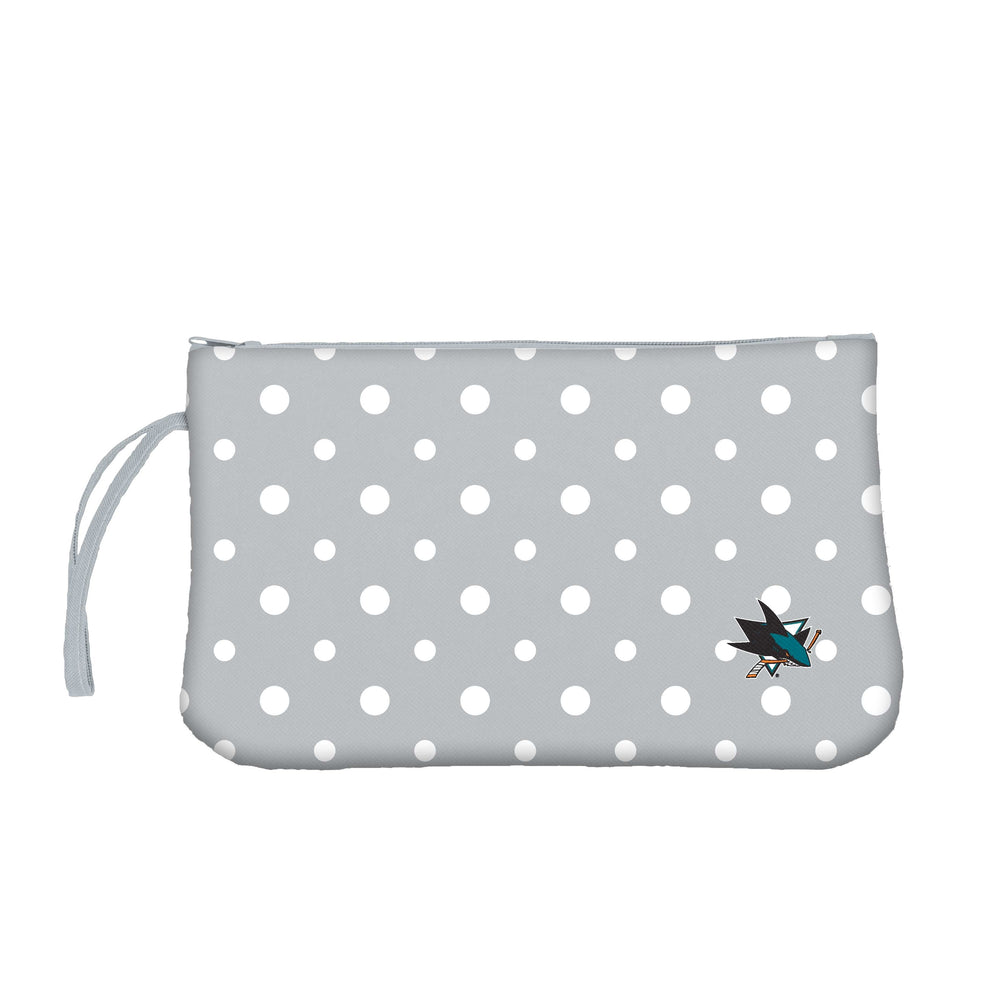 San Jose Sharks Dot Wristlet
