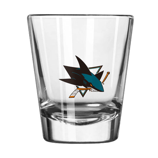 San Jose Sharks 2oz Letterman Shot Glass - Logo Brands - Flyclothing LLC