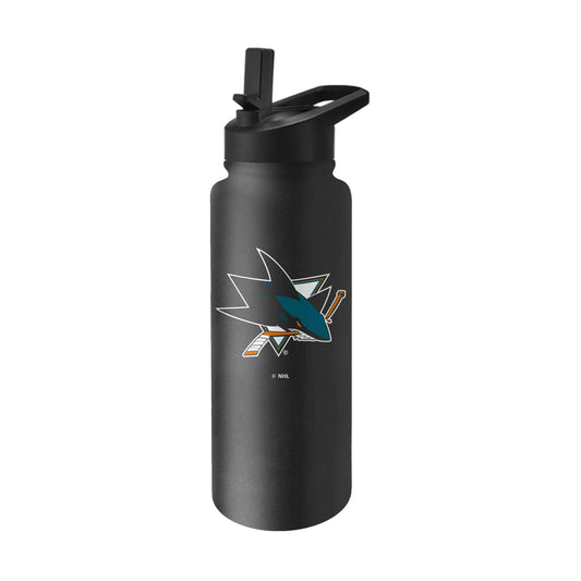 San Jose Sharks 34oz Logo Quencher Bottle - Logo Brands - Flyclothing LLC