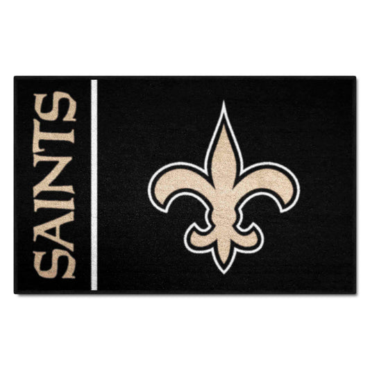 New Orleans Saints Starter Mat Accent Rug Uniform Style - 19in. x 30in. - New Orleans Saints