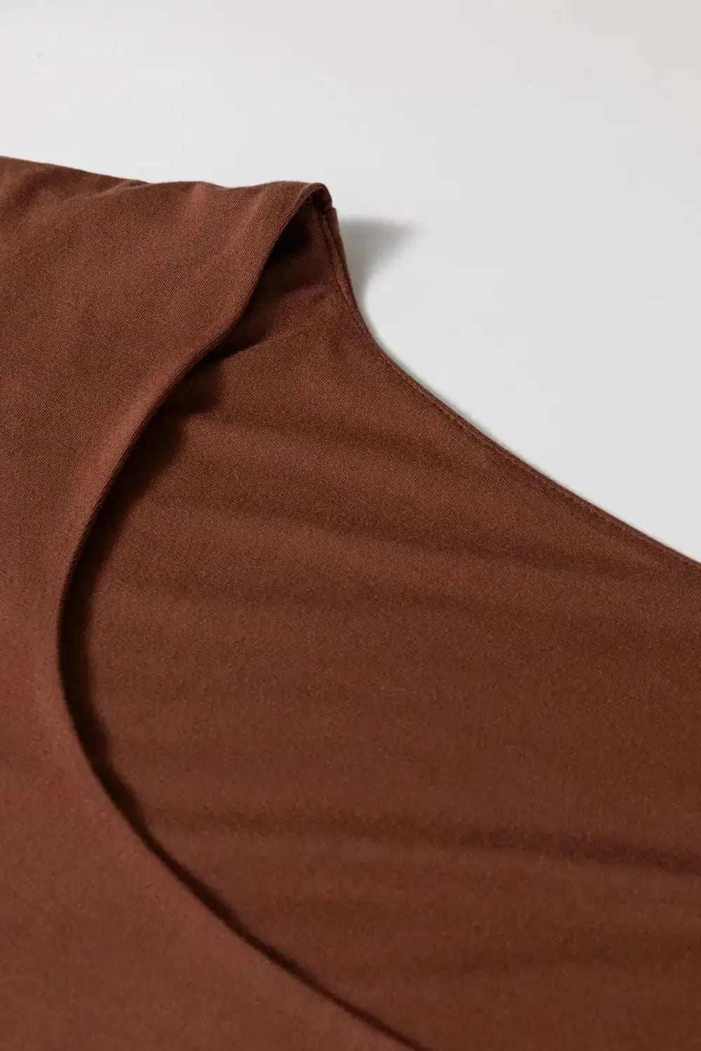 Round Neck Slim Cap Sleeve Top - Trendsi - Flyclothing LLC
