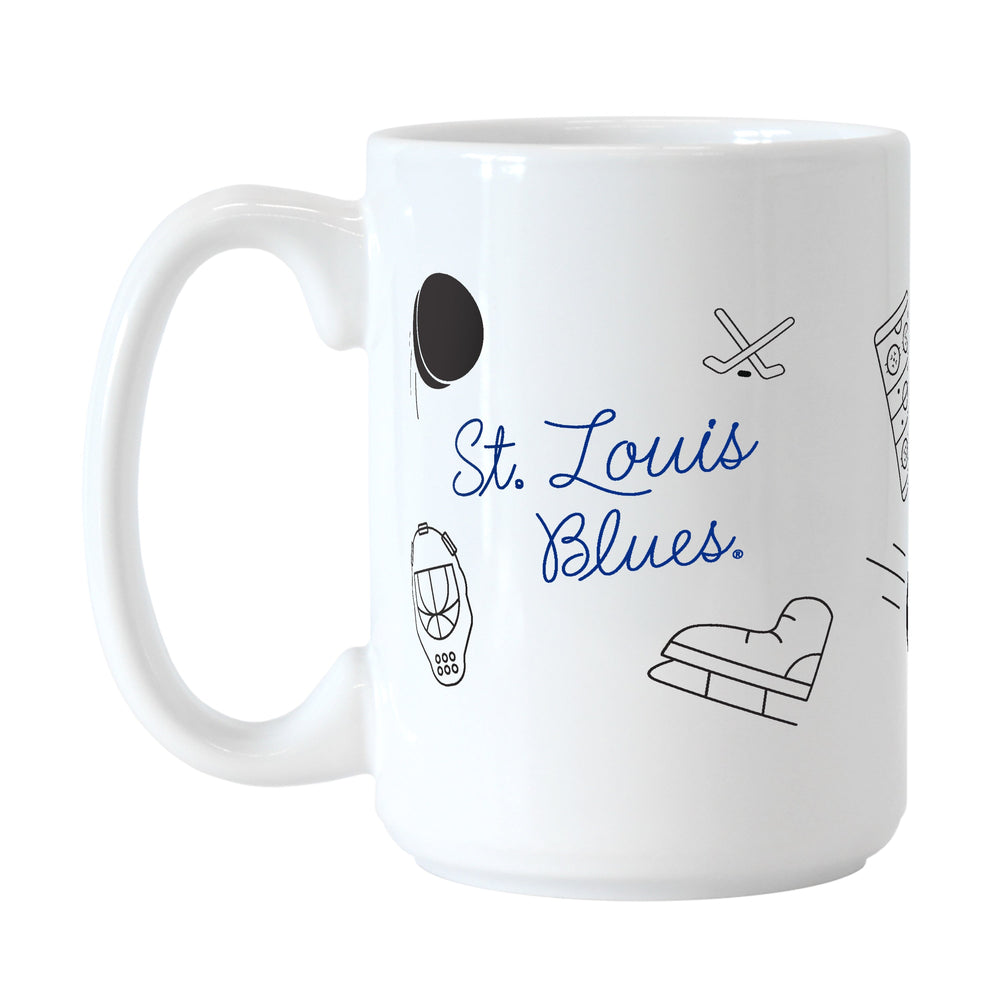 St. Louis Blues 15oz Playmaker Sublimated Mug