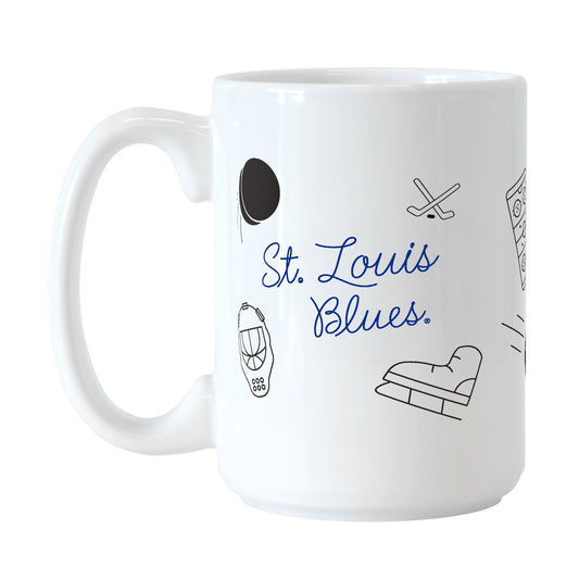 St. Louis Blues 15oz Playmaker Sublimated Mug