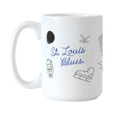 St. Louis Blues 15oz Playmaker Sublimated Mug
