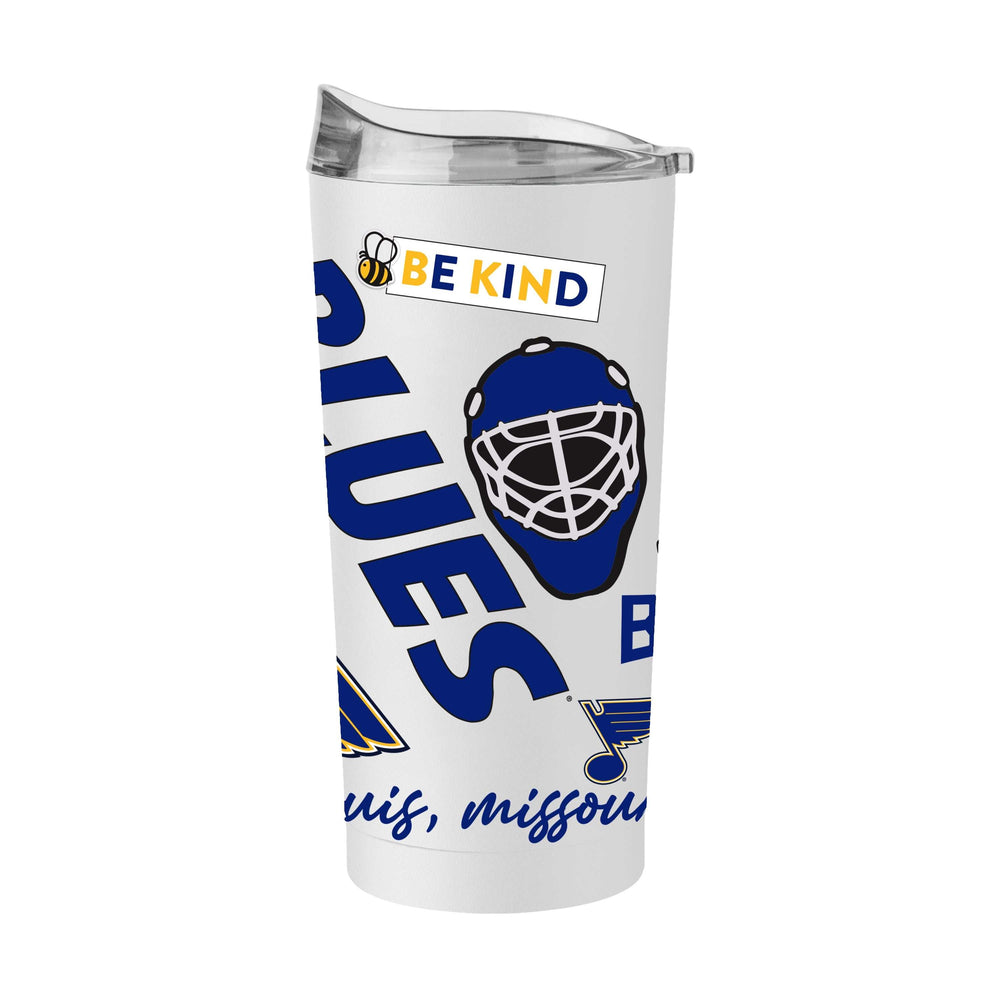St Louis Blues 20oz Native Powder Coat Tumbler - Logo Brands - Flyclothing LLC