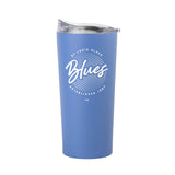 St. Louis Blues 20oz Retro Script Arctic Powder Coat Tumbler