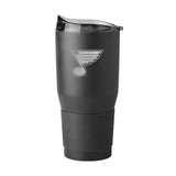 St Louis Blues Etch 30oz Black Powder Coat Tumbler - Logo Brands - Flyclothing LLC