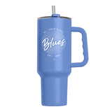 St. Louis Blues 40oz Retro Script Powder Coat Tumbler