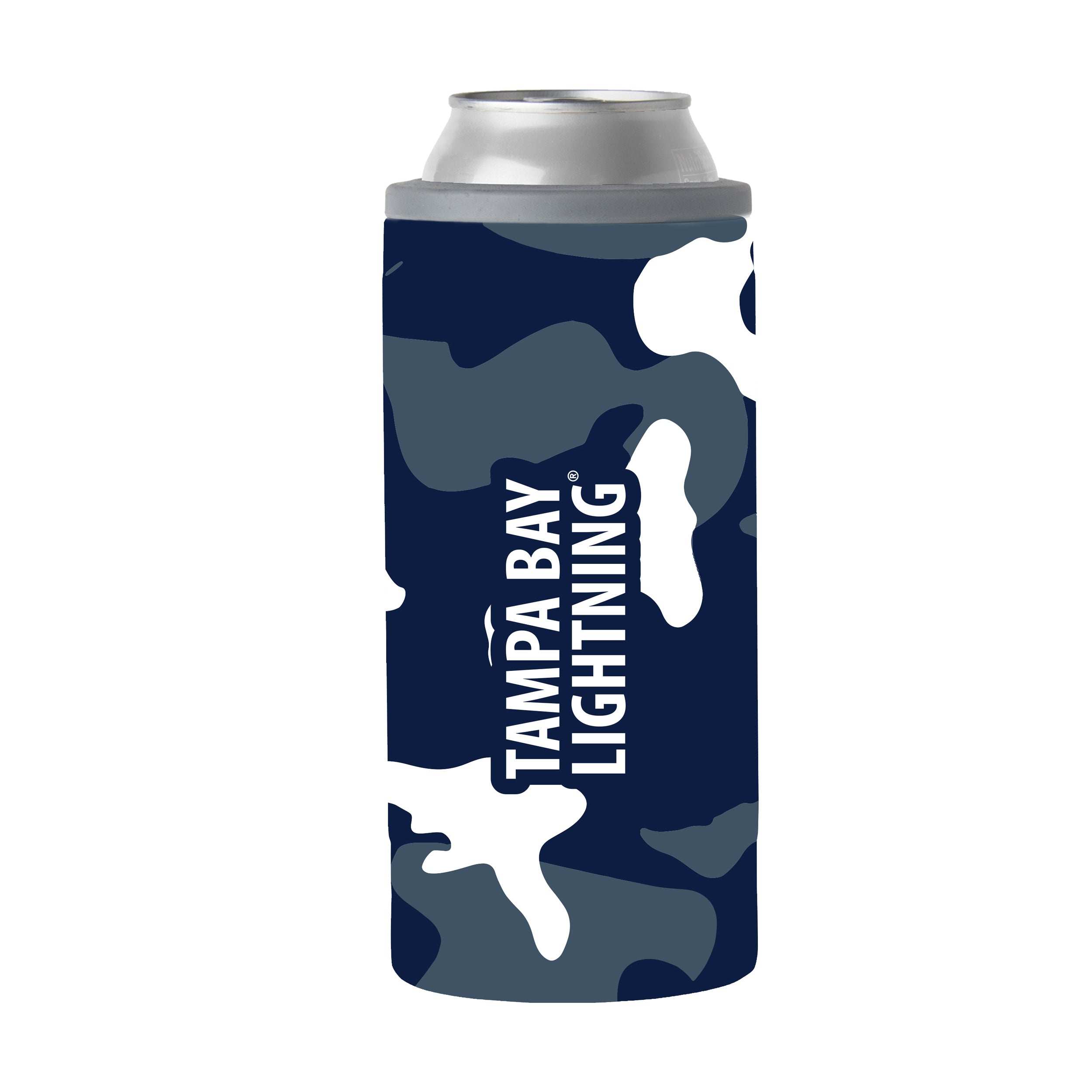 Tampa Bay Lightning 12oz Camo Slim Can Coolie - Logo Brands - Flyclothing LLC