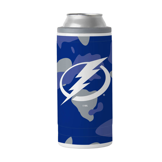 Tampa Bay Lightning 12oz Camo Slim Can Coolie - Logo Brands - Flyclothing LLC