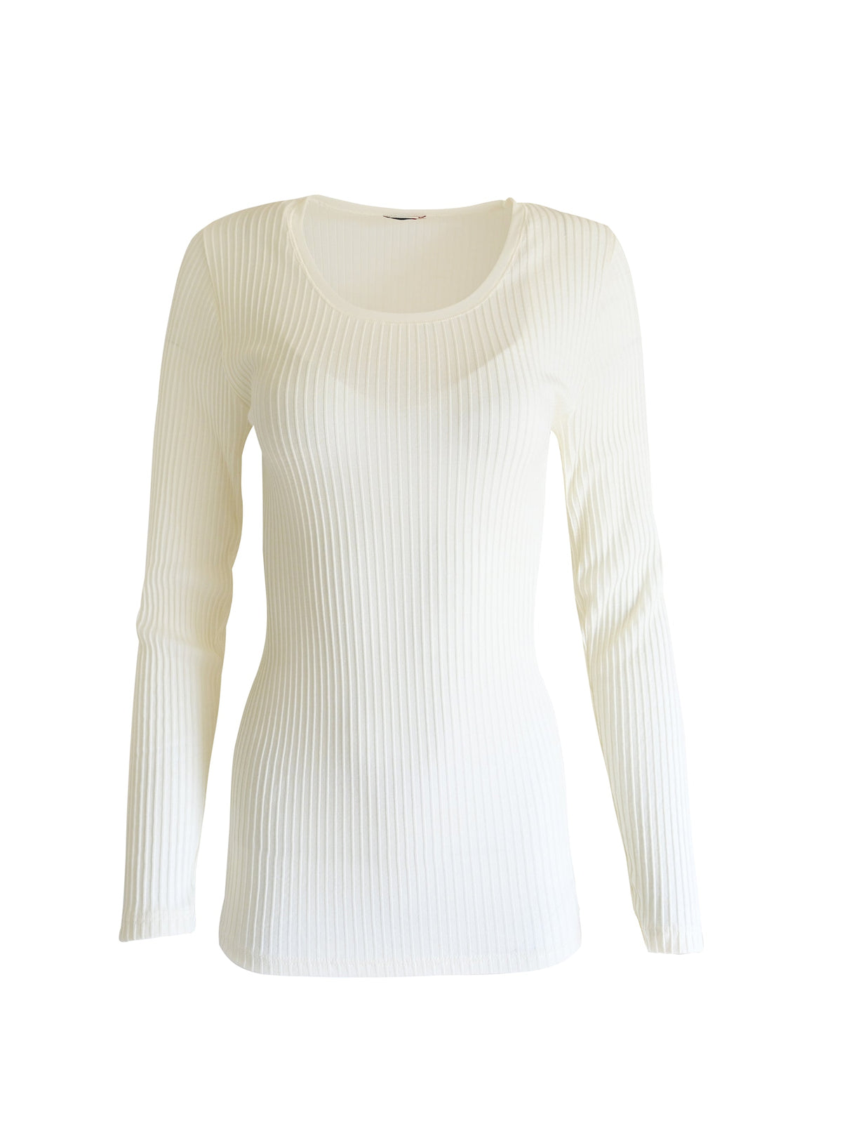EGI Exclusive Collections Merino Wool Blend Tulle Trim Top with Long Sleeves. Proudly Made in Italy. - tittimitti - Flyclothing LLC