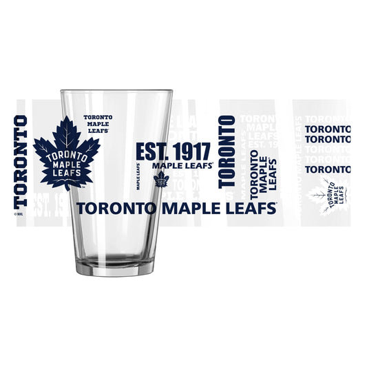 Toronto Maple Leafs 16oz Spirit Pint Glass - Logo Brands - Flyclothing LLC