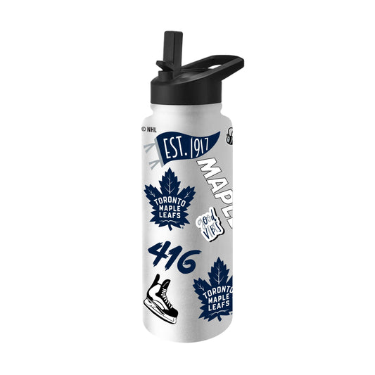 Toronto Maple Leafs 34oz Native Quencher Bottle - Logo Brands - Flyclothing LLC