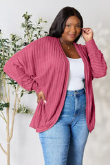Basic Bae Full Size Ribbed Cocoon Cardigan - ShopBasicbae - Flyclothing LLC