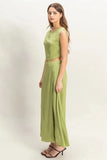 HYFVE Sleeveless Top and Maxi Skirt Set - Trendsi