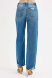 RISEN Full Size Mid Rise Baggy Jeans Plus Size - Trendsi - Flyclothing LLC