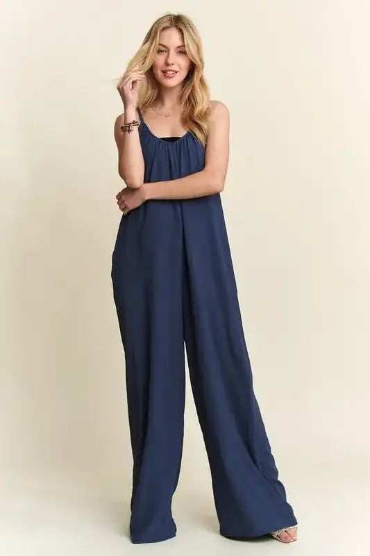 ADORA Wide Leg Casual Cami Jumpsuit - Trendsi - Flyclothing LLC