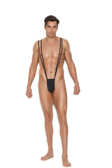 Elegant Moments Black Men's Suspender Pouch 82921 - Elegant Moments - Flyclothing LLC