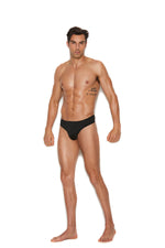Elegant Memories Black Men's Thong Back Brief 82923