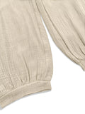 Smocked Textured Casual Pants - Trendsi - Flyclothing LLC
