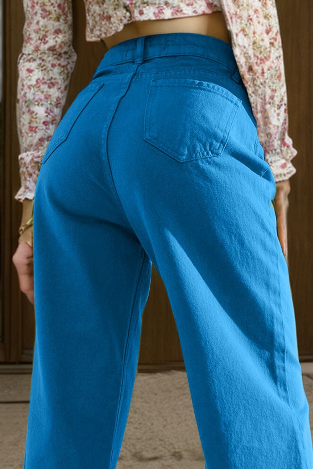 Wide Leg Jeans with Pockets Trendsi