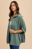 Annie Wear Checkered Button Up Half Sleeve Shirt - Trendsi