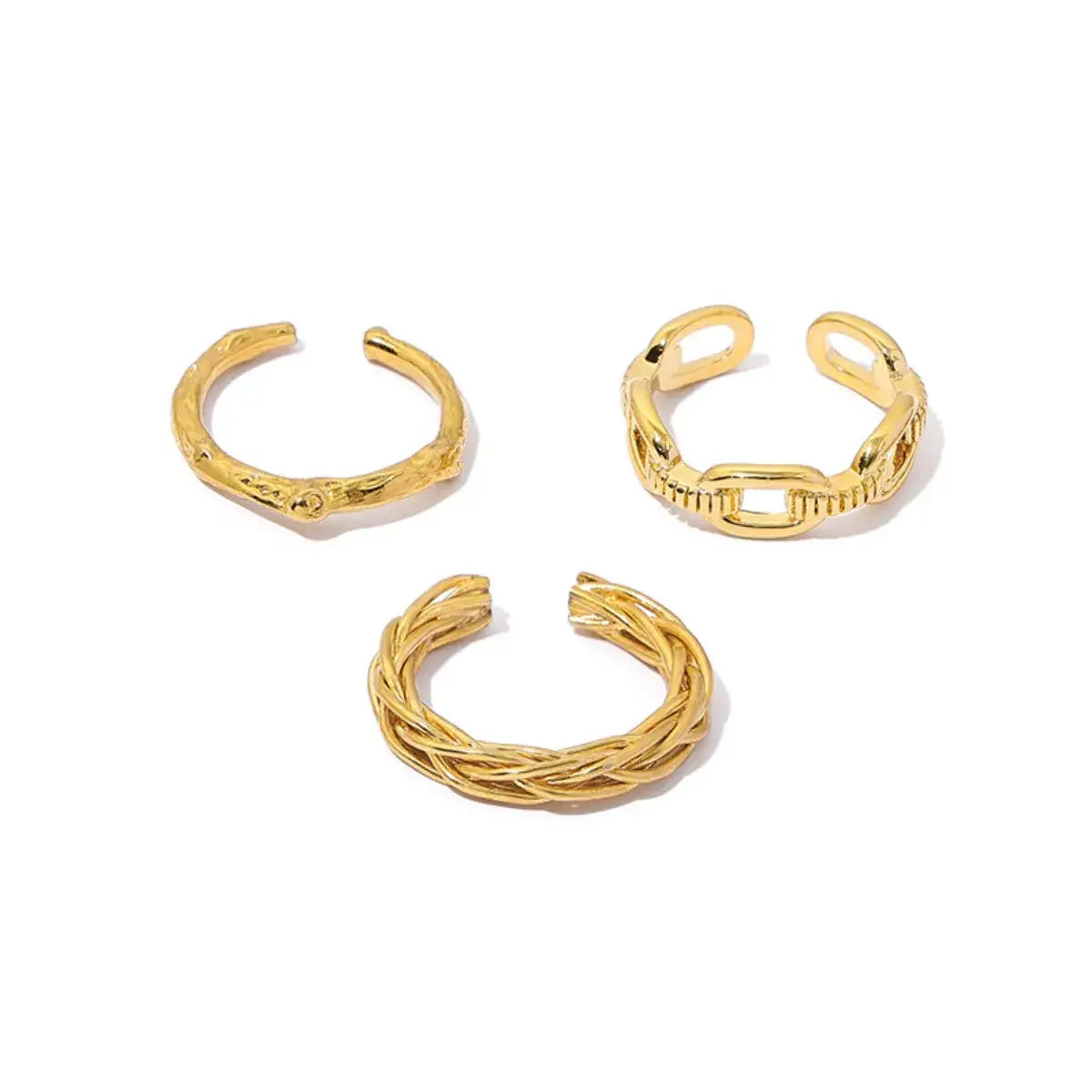 18K Gold-Plated Open Ring - Trendsi - Flyclothing LLC