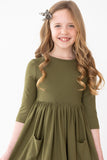 Olive Pocket Twirl Dress - Mila & Rose ®