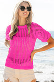 BiBi Crochet Lace Top With Puff Sleeves - Trendsi