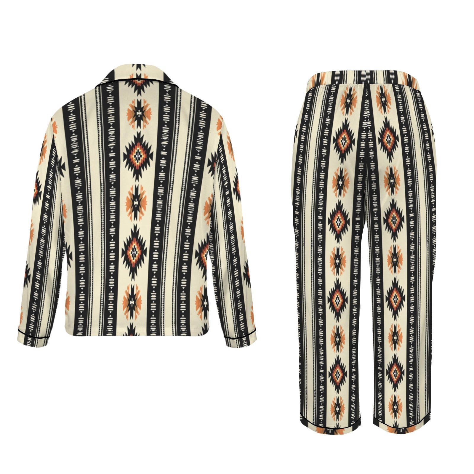Baha Ranch Colores de Mexico Southwestern Aztec Satin pajamas