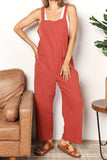 Perfee Wide Leg Overalls with Front Pockets - Trendsi - Flyclothing LLC