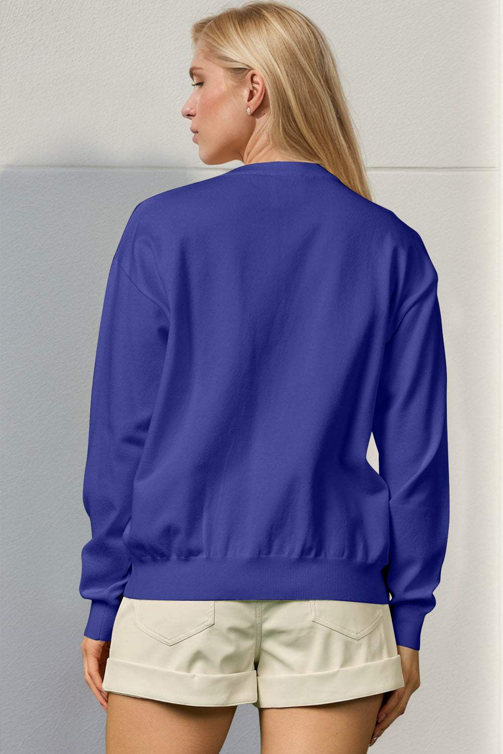 Double Take Full Size Sequin Nutcracker Long Sleeve Sweater - Trendsi - Flyclothing LLC