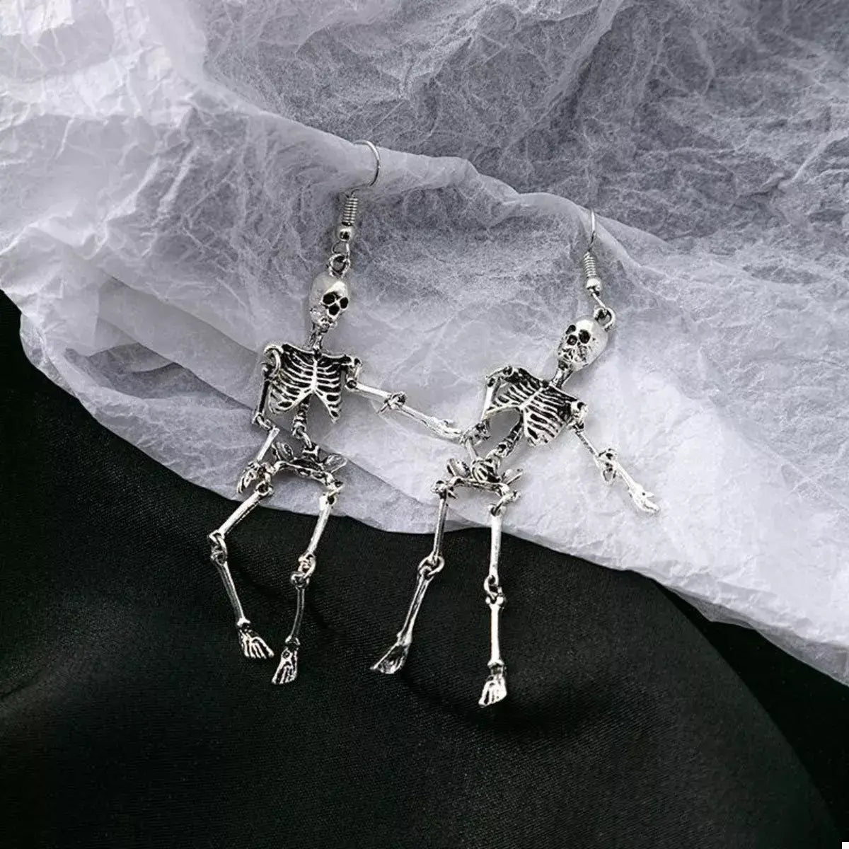 Halloween Skeleton Dangle Earrings - Trendsi - Flyclothing LLC