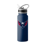 Washington Capitals Logo 25oz Stainless Single Wall Flip Top Bottle - Logo Brands - Flyclothing LLC