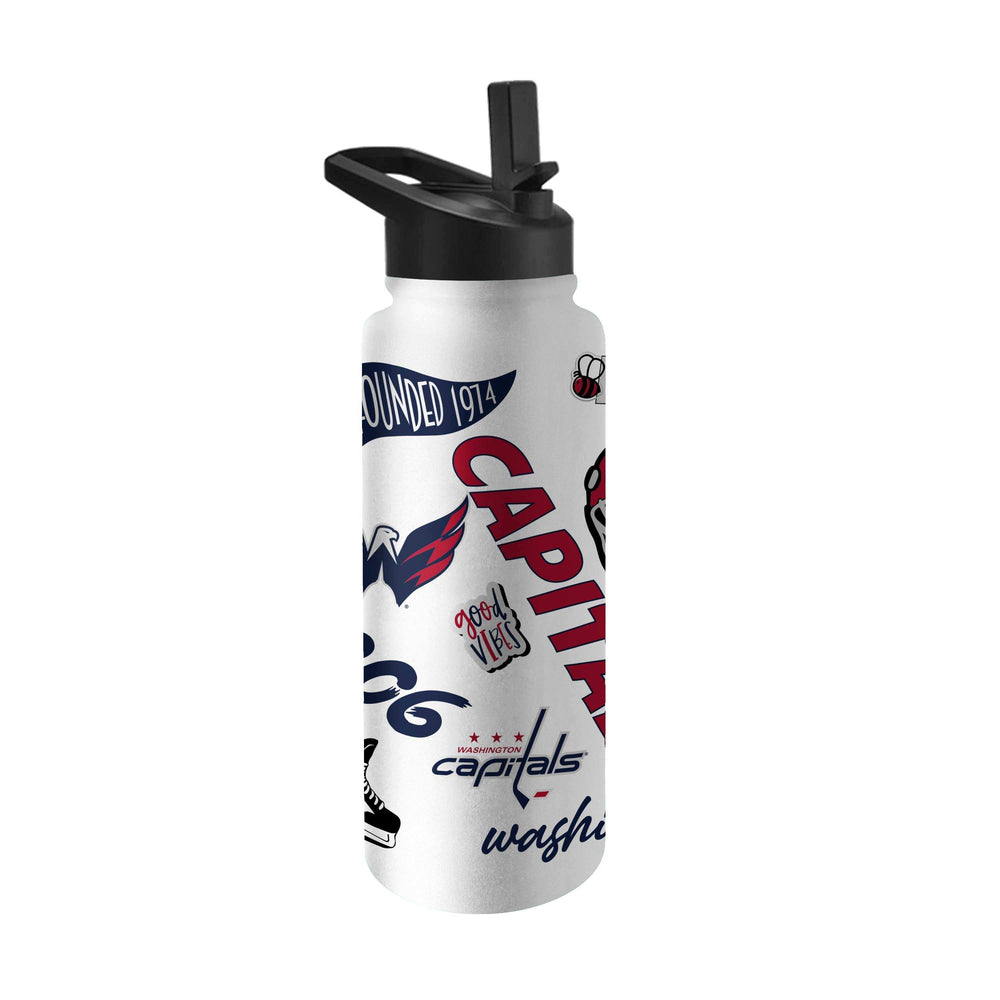 Washington Capitals 34oz Native Quencher Bottle - Logo Brands - Flyclothing LLC