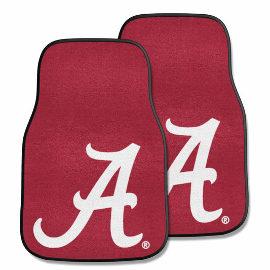 Alabama Crimson Tide Front Carpet Car Mat Set - 2 Pieces - Alabama