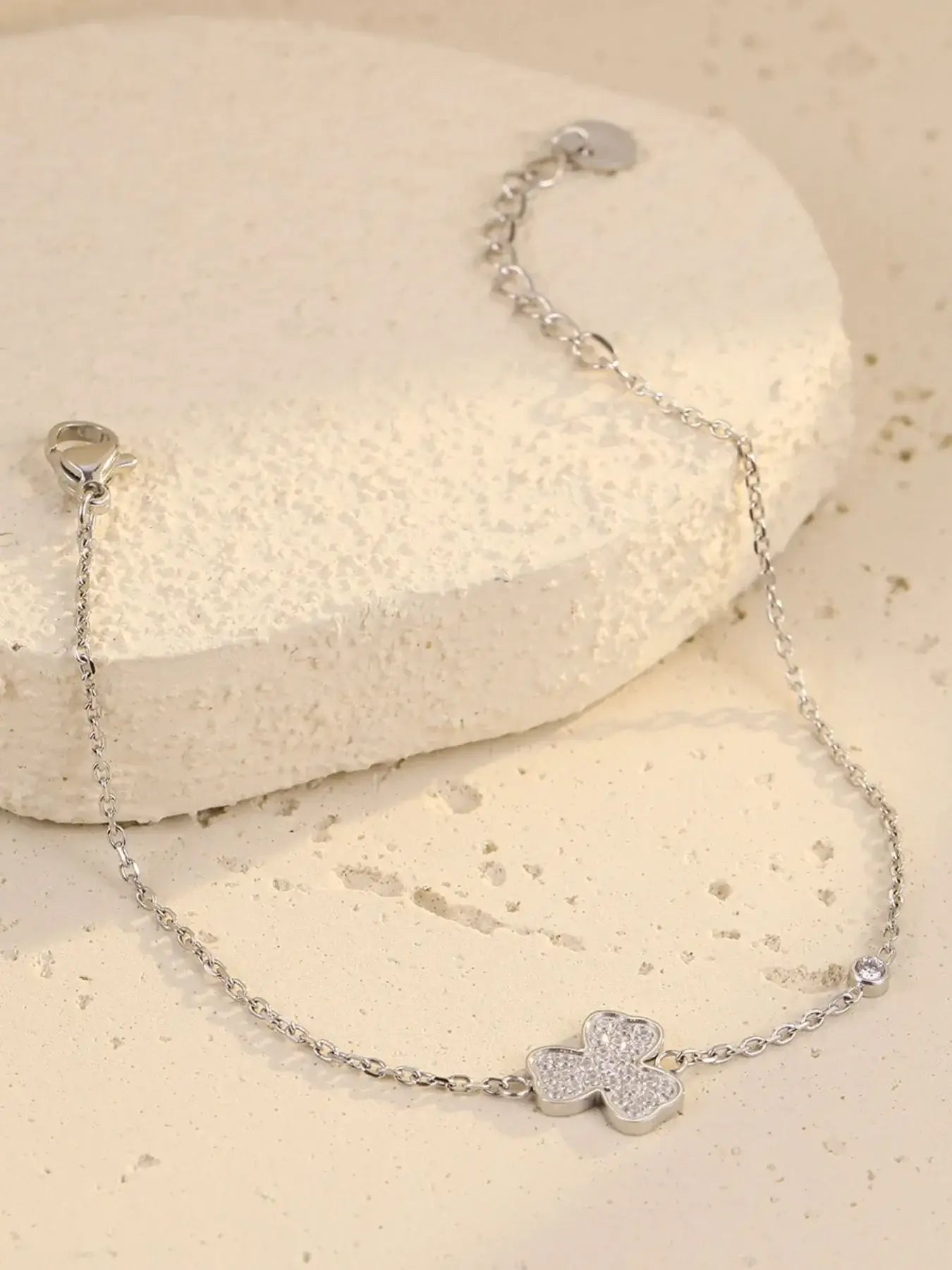 Stainless Steel Zircon Bracelet - Trendsi - Flyclothing LLC