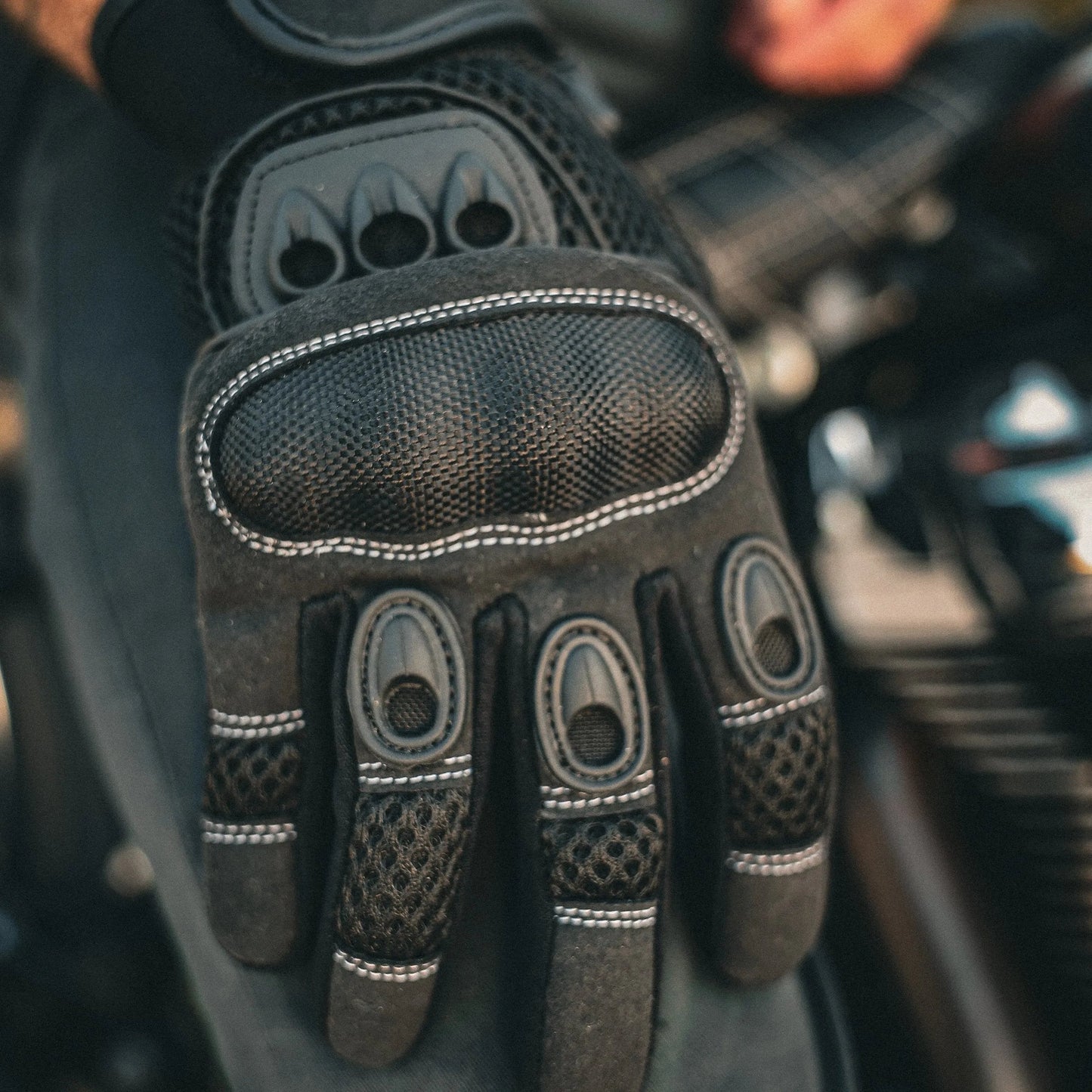 Mens Full Finger Gloves - Unik Just for Bikers - Flyclothing LLC