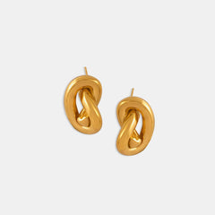 Titanium Steel Knot Stud Earrings Trendsi