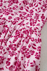 Floral Cutout Back Square Neck Maxi Dress - Trendsi - Flyclothing LLC