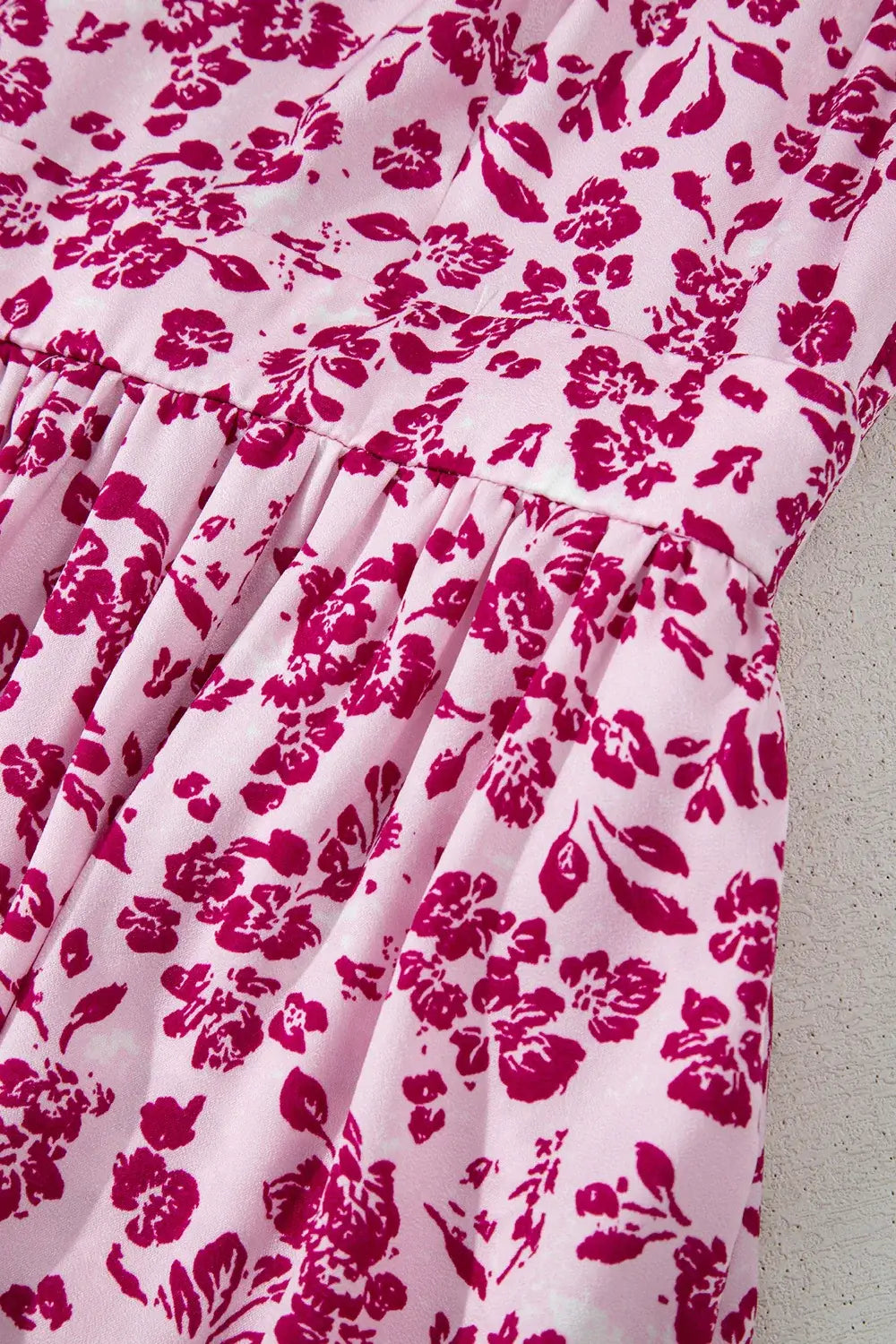 Floral Cutout Back Square Neck Maxi Dress - Trendsi - Flyclothing LLC