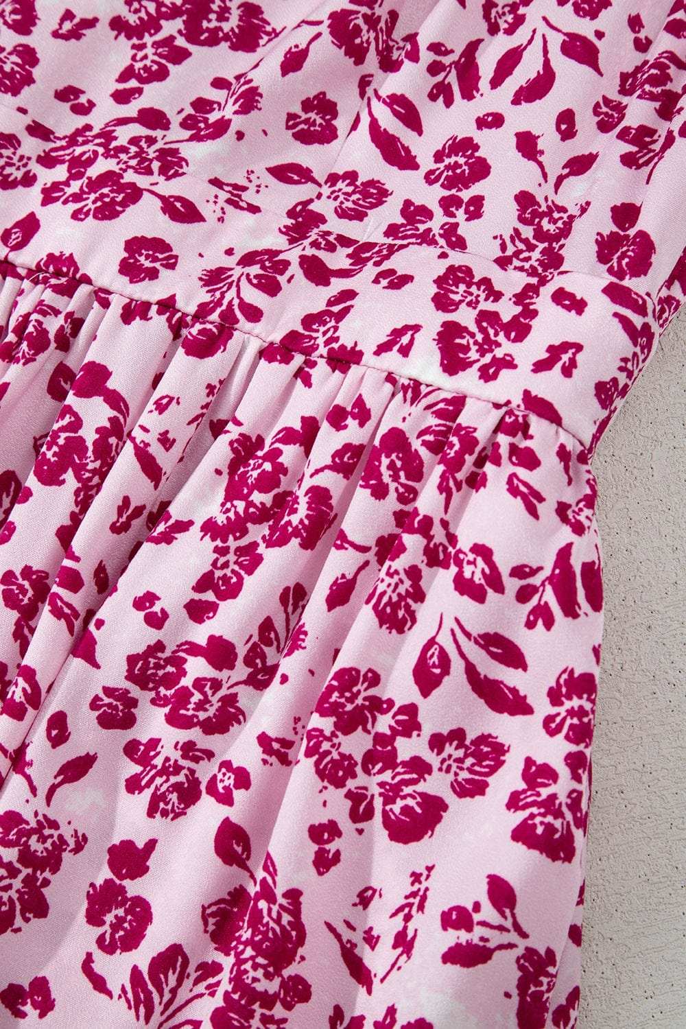 Floral Cutout Back Square Neck Maxi Dress - Trendsi - Flyclothing LLC