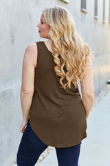 Basic Bae Full Size Round Neck Curved Hem Tank - ShopBasicbae - Flyclothing LLC