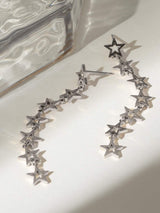 Stainless Steel Cutout Star Earrings - Trendsi - Flyclothing LLC