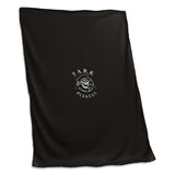 Park U Black Sweatshirt Blanket (Screened) - Logo Brands - Flyclothing LLC